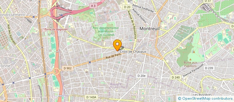 localisation de l'entreprise MONSIEUR ADEM ISSAAD à MONTREUIL