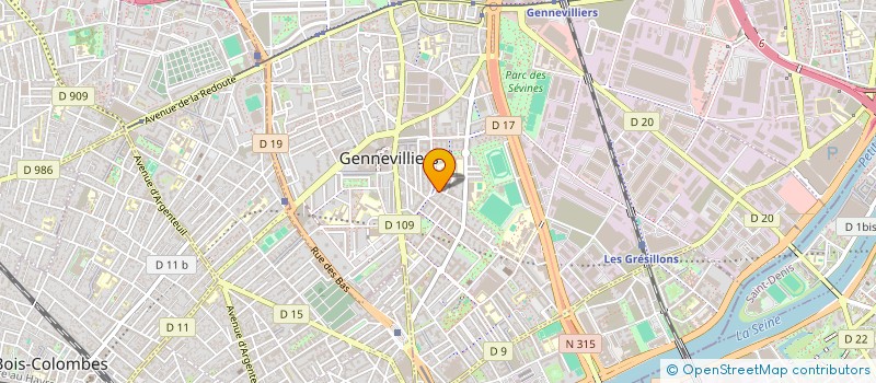 localisation de l'entreprise MONSIEUR ADEM JEDIDI  GENNEVILLIERS