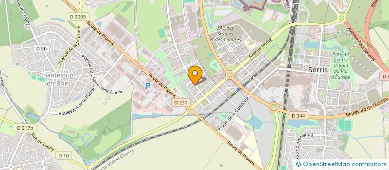 localisation de l'entreprise MONSIEUR ADEM MEFTAH  MONTEVRAIN