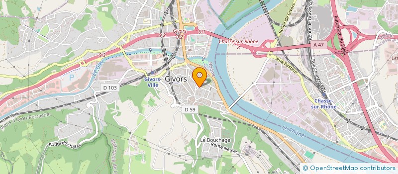 localisation de l'entreprise MONSIEUR ADEM MERIC  GIVORS