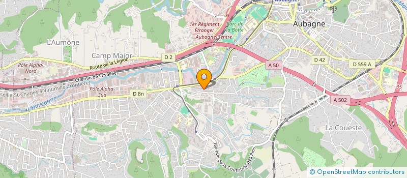 localisation de l'entreprise MONSIEUR ADEM MOUSSAOUI  AUBAGNE