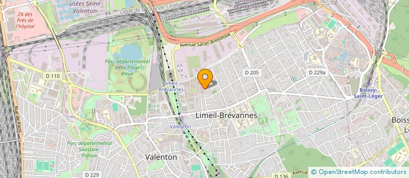 localisation de l'entreprise MONSIEUR ADEM OSMANAJ  LIMEIL-BREVANNES