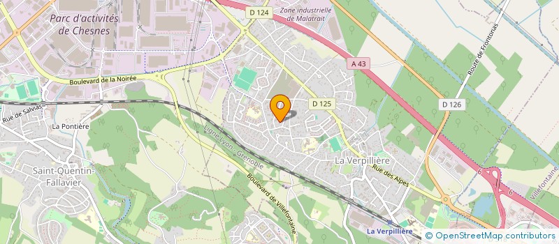 localisation de l'entreprise MONSIEUR ADEM TOK  LA VERPILLIERE