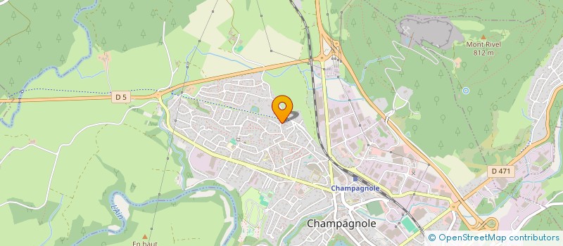 localisation de l'entreprise MONSIEUR ADEM YILMAZ  CHAMPAGNOLE