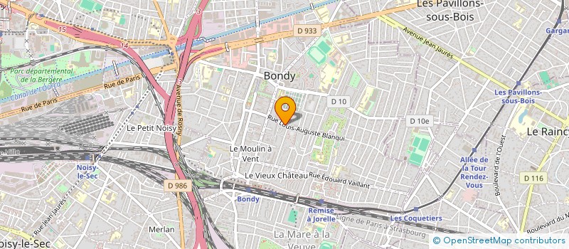 localisation de l'entreprise MONSIEUR ADEM YOUSFI à BONDY