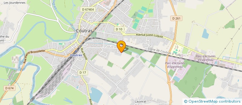 localisation de l'entreprise MONSIEUR ADHAM ALILOU  COUTRAS