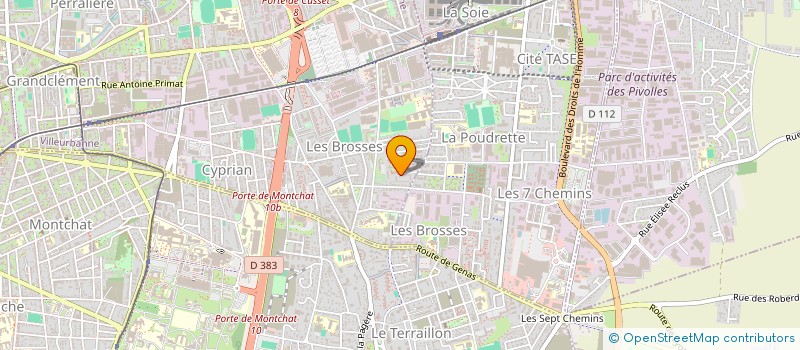 localisation de l'entreprise MONSIEUR ADHURIM KASTRATI  VILLEURBANNE