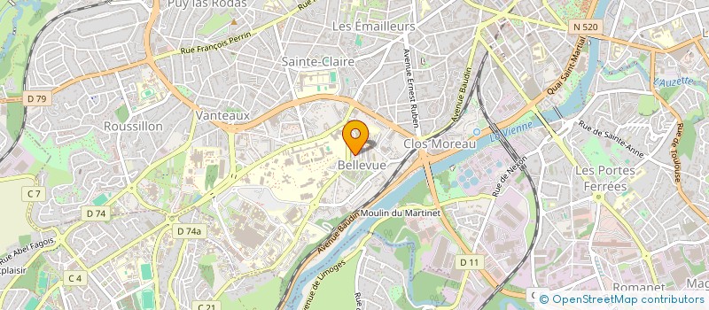 localisation de l'entreprise MONSIEUR ADIB ROSCHANDEL à LIMOGES