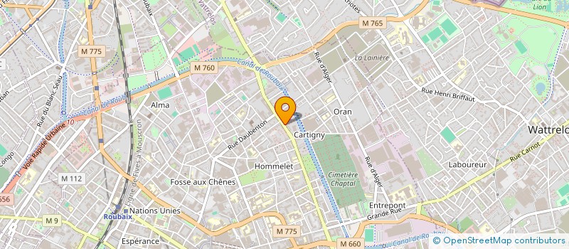 localisation de l'entreprise MONSIEUR ADIL AQIL  ROUBAIX