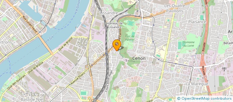 localisation de l'entreprise MONSIEUR ADIL CHAMROUNE  CENON