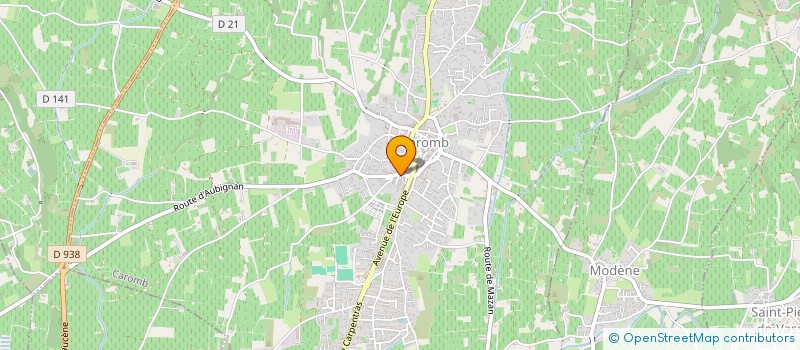 localisation de l'entreprise MONSIEUR ADIL EL BOUKHARI  CAROMB