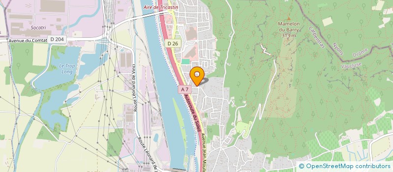 localisation de l'entreprise MONSIEUR ADIL EL KHANOUSS à BOLLENE