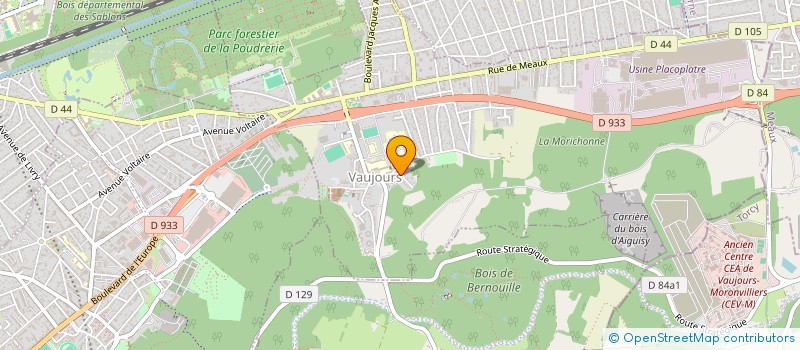 localisation de l'entreprise MONSIEUR ADIL EL MESNAOUI  VAUJOURS