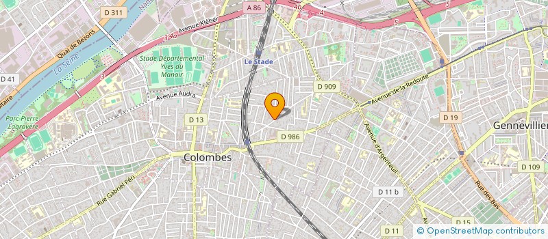 localisation de l'entreprise MONSIEUR ADIL HASSNAOUI à COLOMBES