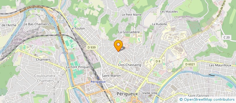 localisation de l'entreprise MONSIEUR ADILE BAJINE  PERIGUEUX