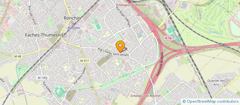 localisation de l'entreprise MONSIEUR ADILE BELHADIA  RONCHIN