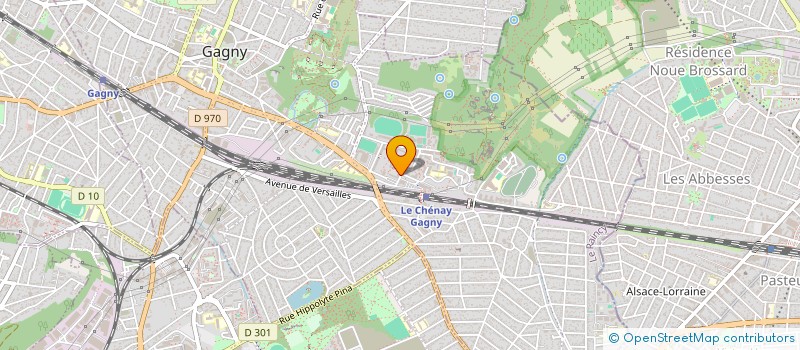 localisation de l'entreprise MONSIEUR ADILSON BRITO PEREIRA  GAGNY