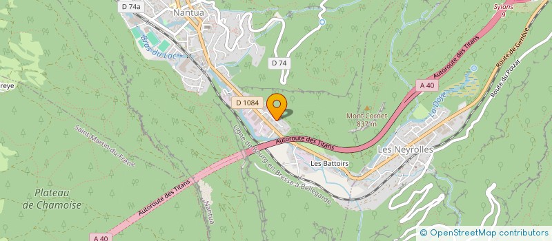 localisation de l'entreprise MONSIEUR ADILSON MONTEIRO DE BRITO  NANTUA