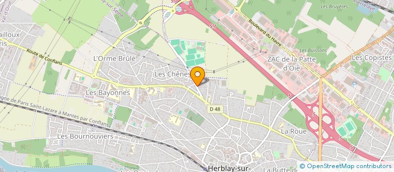 localisation de l'entreprise MONSIEUR ADILSON SOARES  HERBLAY-SUR-SEINE