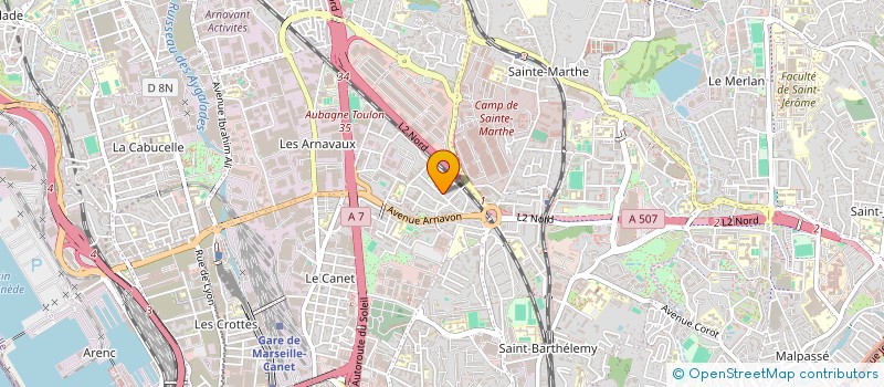 localisation de l'entreprise MONSIEUR ADINANE YOUSSOUF  MARSEILLE