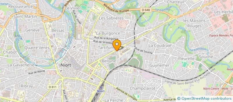localisation de l'entreprise MONSIEUR ADIR DUTRA ROCHA à NIORT