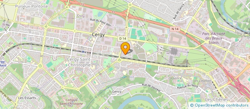 localisation de l'entreprise MONSIEUR ADITHYA LATCHOUMANASSAMY  CERGY