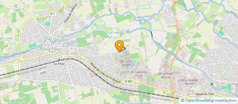 localisation de l'entreprise MONSIEUR ADJ STAALI  LE THOR