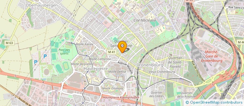 localisation de l'entreprise MONSIEUR ADLANE BENLATRECHE à STRASBOURG
