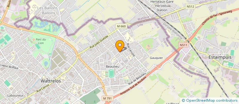 localisation de l'entreprise MONSIEUR ADLANE BOURAS  WATTRELOS