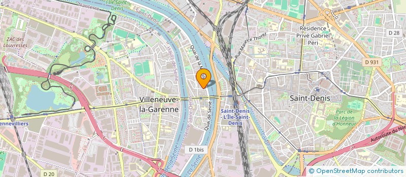 localisation de l'entreprise MONSIEUR ADLANE DJABALLAH  L'ILE-SAINT-DENIS