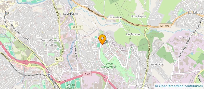 localisation de l'entreprise MONSIEUR ADLANE KAOULALA  SAINT-ETIENNE