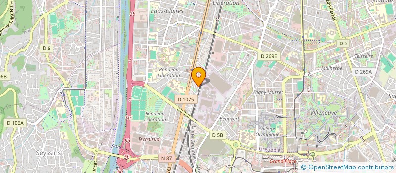 localisation de l'entreprise MONSIEUR ADLANE LUCATELLI  GRENOBLE