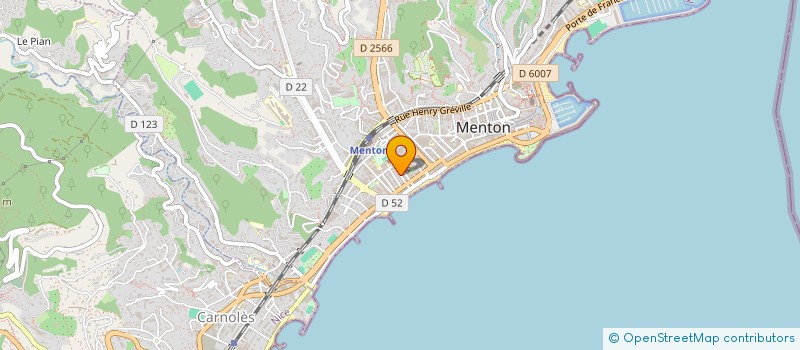 localisation de l'entreprise MONSIEUR ADLENE BOUAKBA à MENTON