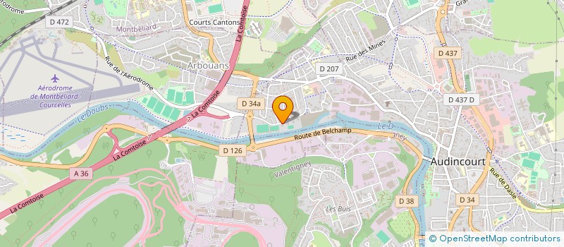 localisation de l'entreprise MONSIEUR ADLENE TALEB  AUDINCOURT