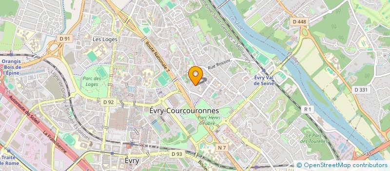localisation de l'entreprise MONSIEUR ADMIR SAITI  EVRY-COURCOURONNES