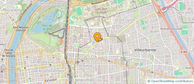 localisation de l'entreprise MONSIEUR ADNAN BOUDJELLAL  VILLEURBANNE