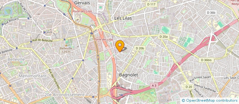 localisation de l'entreprise MONSIEUR ADNAN MOHAMED à BAGNOLET