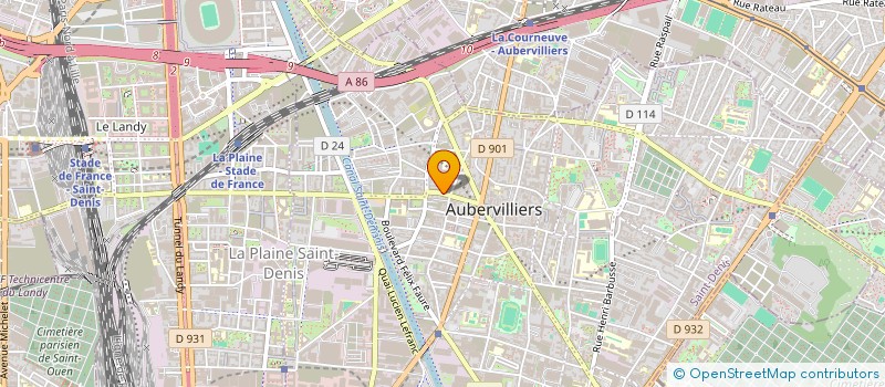 localisation de l'entreprise MONSIEUR ADNANE-ABDSALAM DASSINE  AUBERVILLIERS