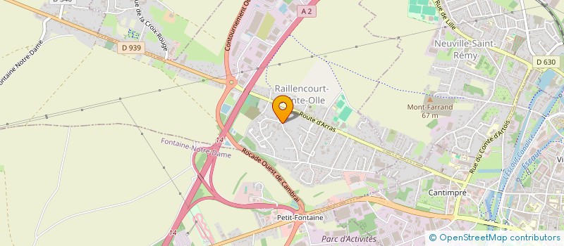 localisation de l'entreprise MONSIEUR ADNANE AKOUZ  RAILLENCOURT-SAINTE-OLLE