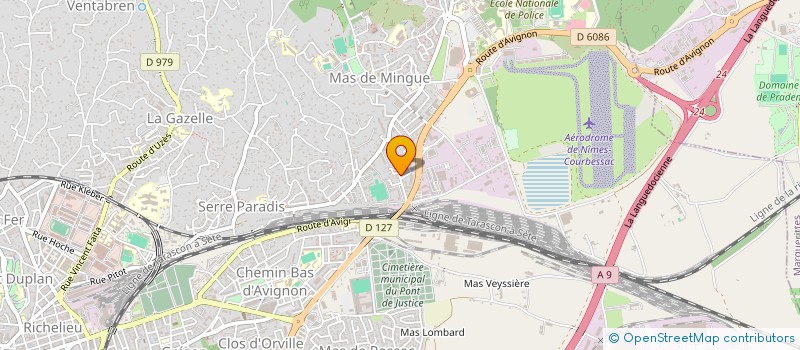 localisation de l'entreprise MONSIEUR ADNANE BARROUDI  NIMES