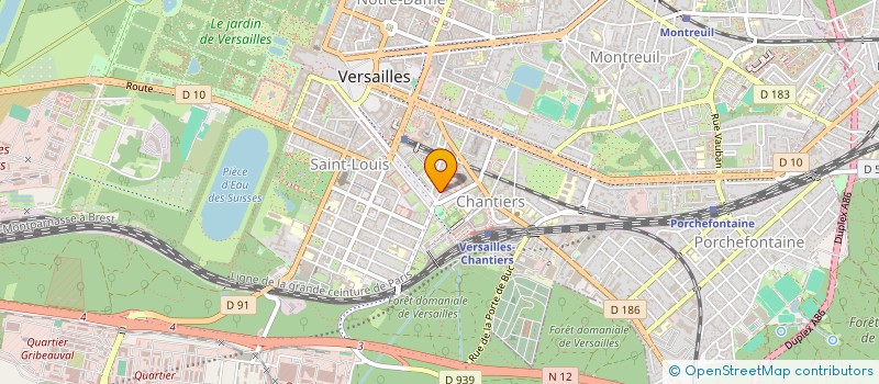 localisation de l'entreprise MONSIEUR ADNENE LAHZIN  VERSAILLES