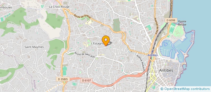 localisation de l'entreprise MONSIEUR ADOLFO DA SILVA CRUZ  ANTIBES