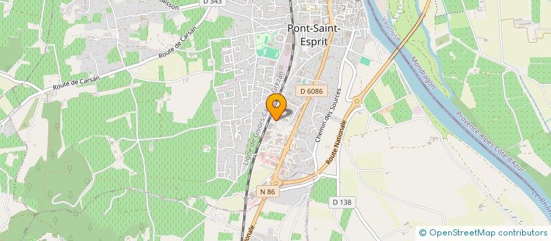 localisation de l'entreprise MONSIEUR ADOLFO DOS SANTOS RODRIGUES à PONT-SAINT-ESPRIT