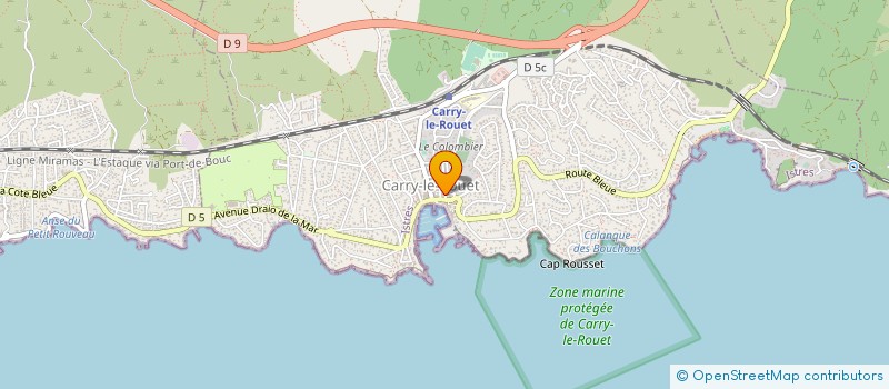 localisation de l'entreprise MONSIEUR ADOLPHE BERTIER  CARRY-LE-ROUET