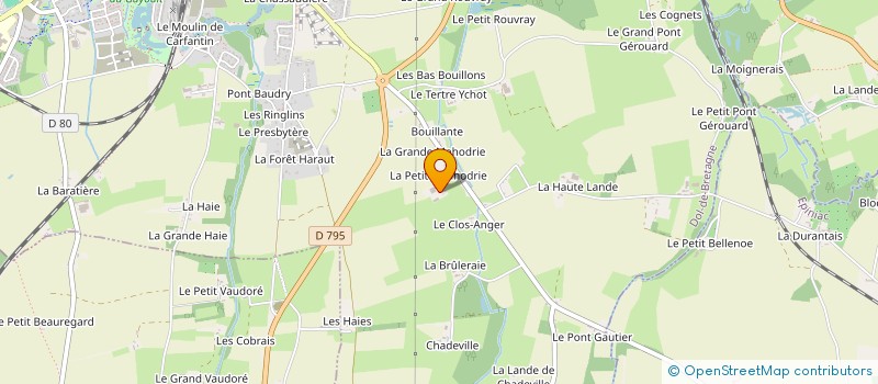 localisation de l'entreprise MONSIEUR ADOLPHE JOUQUAN  DOL DE BRETAGNE