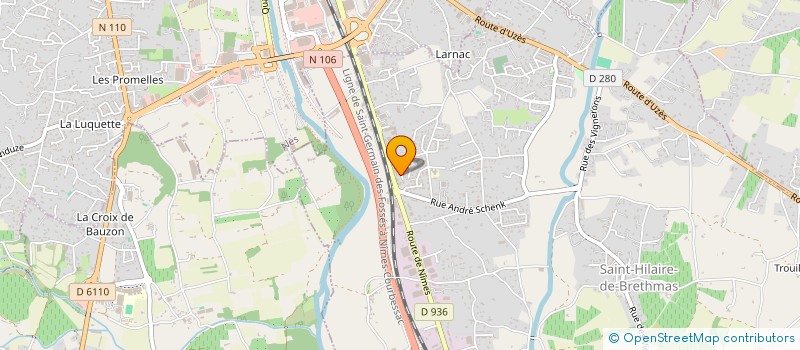 localisation de l'entreprise MONSIEUR ADOLPHE SANCHEZ  SAINT-HILAIRE-DE-BRETHMAS