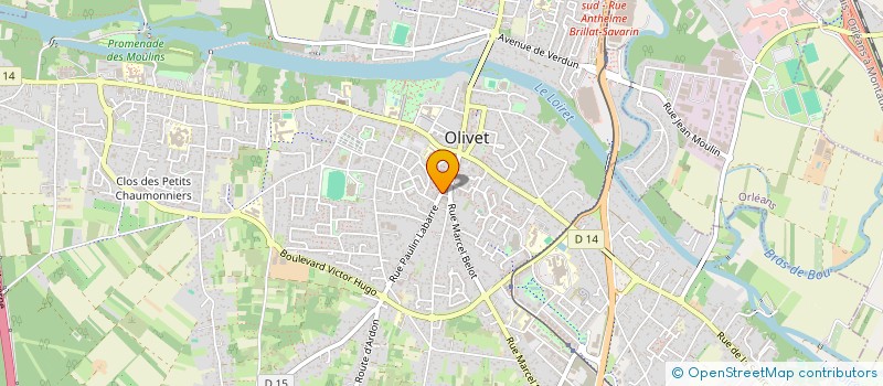 localisation de l'entreprise MONSIEUR ADOLPHE VIALA à OLIVET
