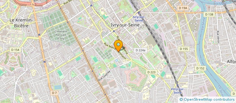 localisation de l'entreprise MONSIEUR ADONAI KAF  IVRY-SUR-SEINE