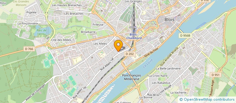 localisation de l'entreprise MONSIEUR ADONIS BRUNET  BLOIS