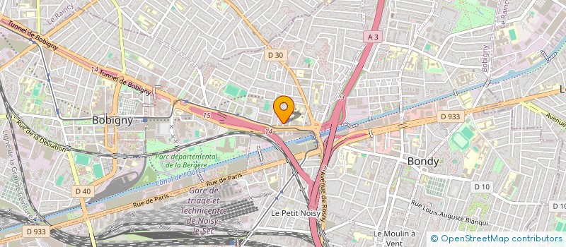 localisation de l'entreprise MONSIEUR ADONIS MEJDOULI  BOBIGNY